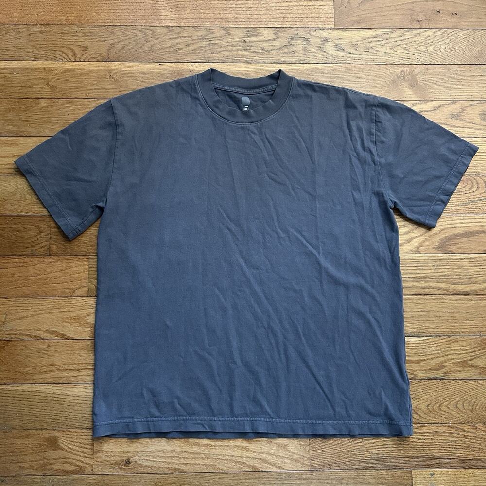 Yeezy Gap Oversized Basic Grey Heavyweight Tee Shirt Large